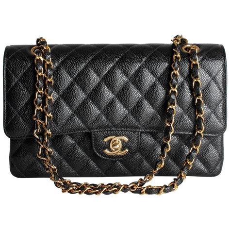 black and gold quilted chanel bag|chanel black bags classic quilted.